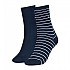 [해외]타미힐피거 Small Stripe Classic 양말 2 켤레 137713309 Midnight Blue