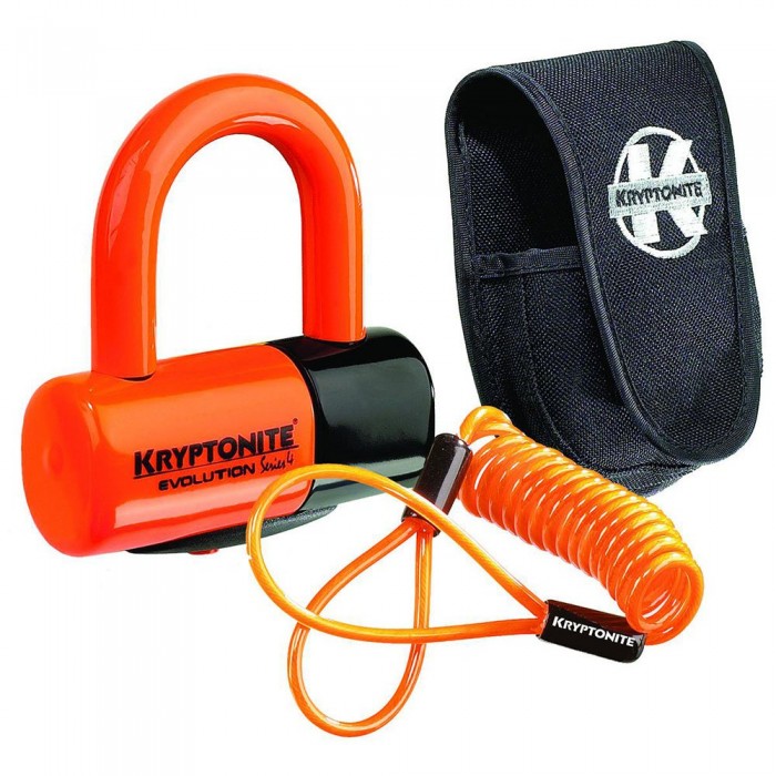 [해외]KRYPTONITE 커버 및 리마인더 U-Lock 포함 Evolution Premium Pack 9137796991 Orange