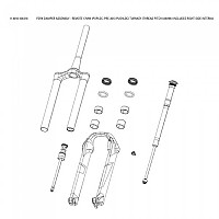 [해외]락샥 탄약통 Fork Damper Assembly Judys/30 Silver Turnkey Remote 1137601950 Black