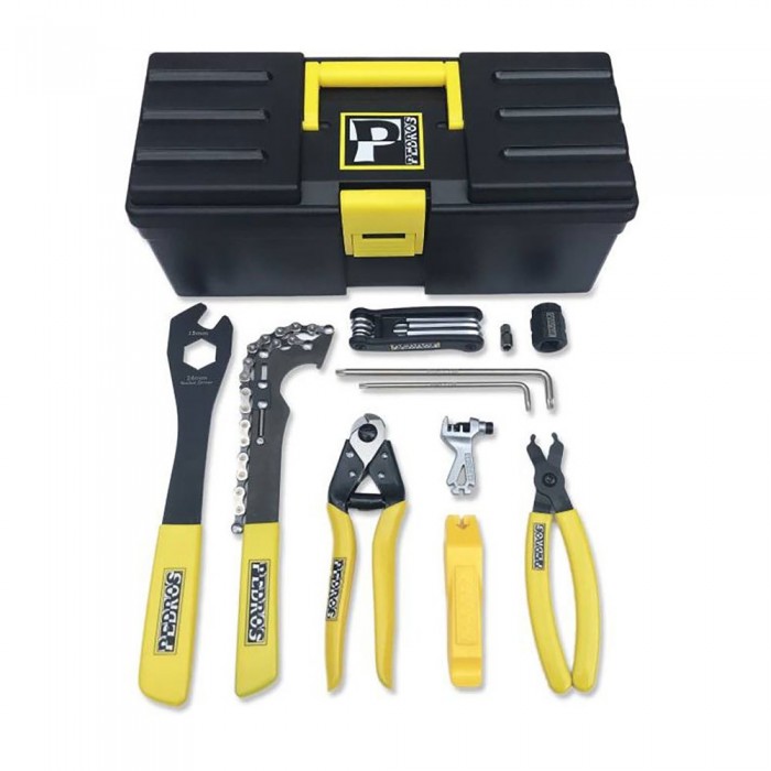 [해외]PEDRO´S 도구 키트 Starter Bench 툴 Kit 1137834855 Black / Yellow