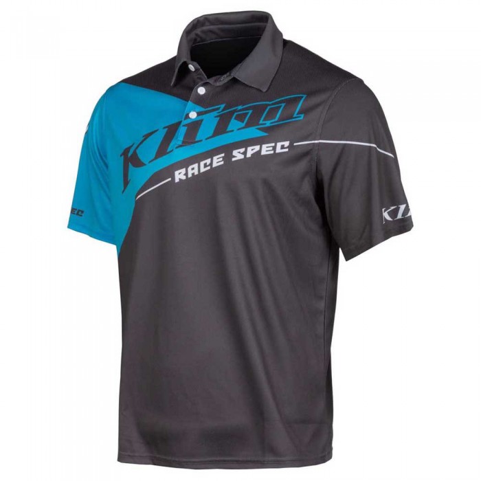 [해외]클라임 Race Spec 반팔 폴로 셔츠 9137755506 Asphalt / Vivid Blue