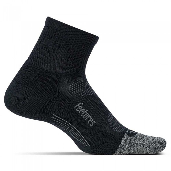 [해외]FEETURES Elite Light Cushion Quarter 짧은 양말 6137835446 Black