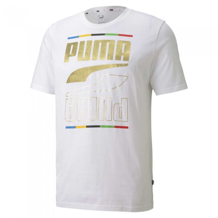 [해외]푸마 반팔 티셔츠 Rebel 5 Continents 137610650 Puma White