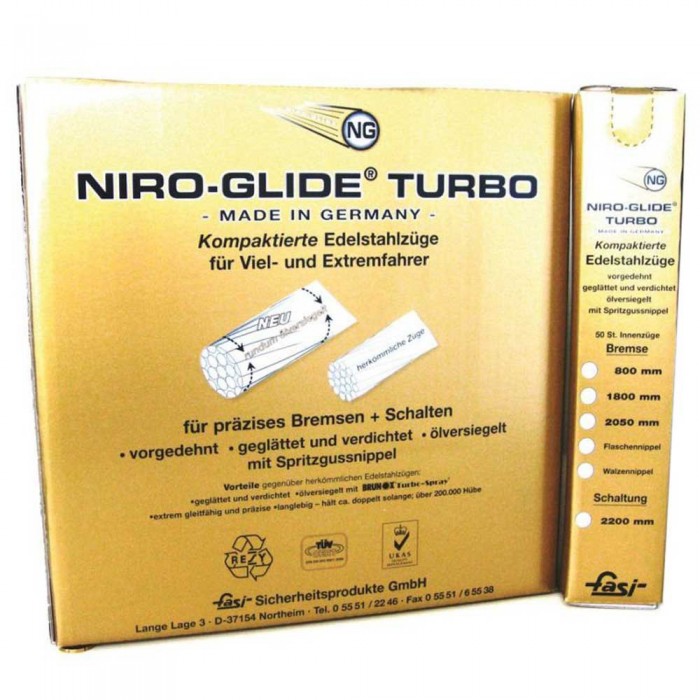 [해외]FASI 브레이크 케이블 Niro Glide 터보 25 단위 1137755087 Silver