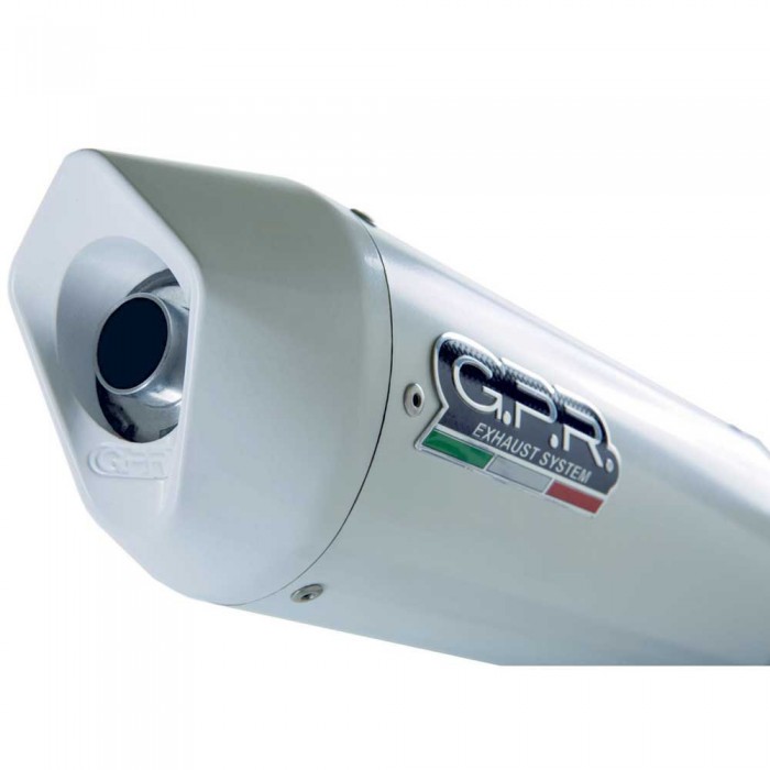 [해외]GPR EXHAUST SYSTEMS Albus 세라믹 Slip On CRF 1000 L Africa Twin 15-17 Homologated 머플러 9137885856 Glossy White / White