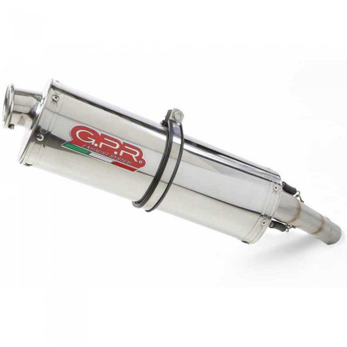 [해외]GPR EXHAUST SYSTEMS Trioval Slip On CRF 1000 L Africa Twin 18-19 Euro 4 Homologated 머플러 9137885861 Glossy Silver / Glossy Silver