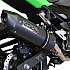 [해외]GPR EXHAUST SYSTEMS Furore Evo4 Ninja 400 18-20 Euro 4 인증된 슬립온 머플러 9137886126 Matt Black / Black