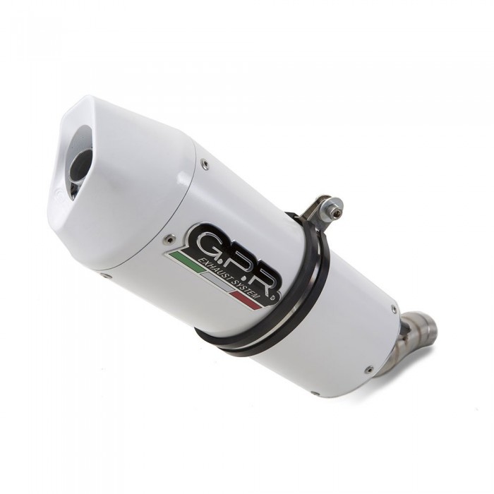 [해외]GPR EXHAUST SYSTEMS Albus 세라믹 Slip On V-Strom DL 1000 14-16 Homologated 머플러 9137887507 Glossy White / White