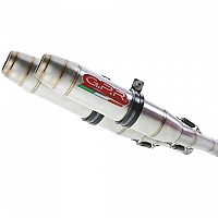 [해외]GPR EXHAUST SYSTEMS Deeptone Inox Dual Street Twin 900 15-17 인증된 슬립온 머플러 9137887627 Satin Silver / Satin Silver