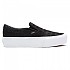 [해외]반스 Classic Platform 끈없는 운동화 137881976 Deboss Otw Black / Black