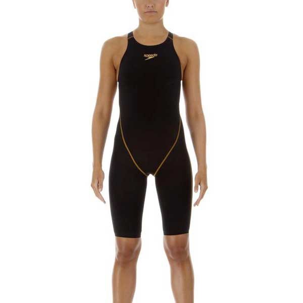 [해외]스피도 LZR Racer Pro Recordbreaker Kneeskin V2 Swimsuit 6101059 Black / Gold