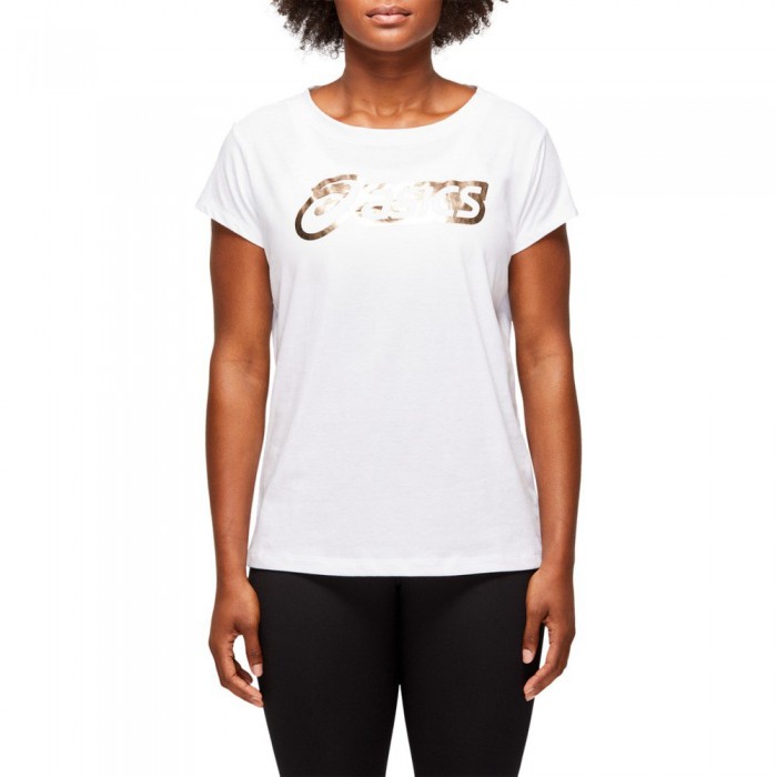 [해외]아식스 반팔 티셔츠 로고 Graphic 6137521460 Brilliant White