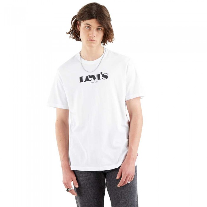 [해외]리바이스 Relaxed Fit 반팔 티셔츠 137816747 Mv Ssnl Logo White