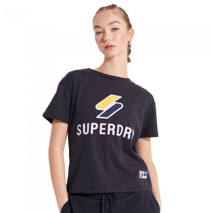 [해외]슈퍼드라이 반팔 티셔츠 Sportstyle Classic 137907792 Deep Navy