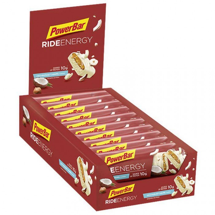 [해외]파워바 Ride Energy 55g 18 단위 코코넛 그리고 개암 사탕 에너지 바 상자 4137181079 Grey