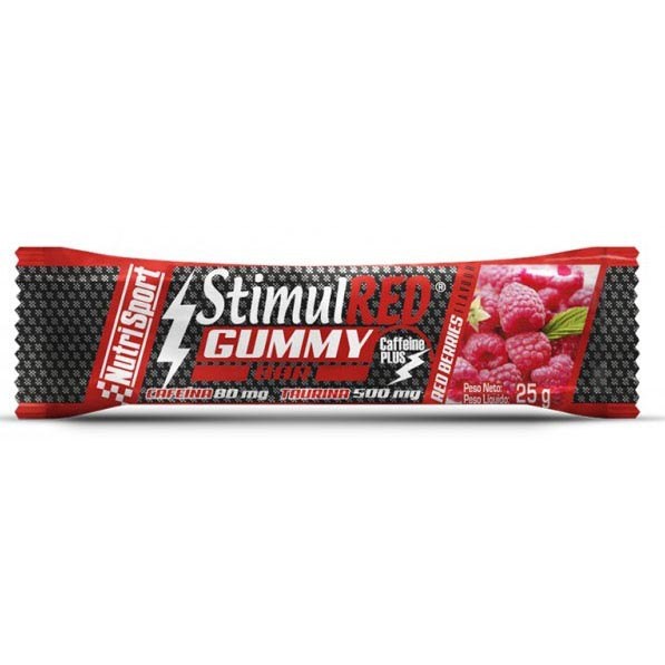 [해외]NUTRISPORT Stimulred Gummy 25g 28 단위 빨간색 베리류 에너지 바 상자 4137464563