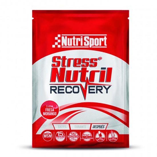 [해외]NUTRISPORT Stressnutril 40gr 20 단위 딸기 단일 용량 상자 4137478883 Red