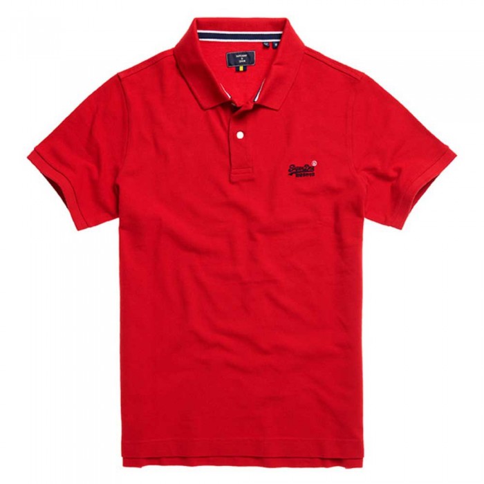 [해외]슈퍼드라이 Classic Pique 반팔 폴로 셔츠 137558522 Rouge Red
