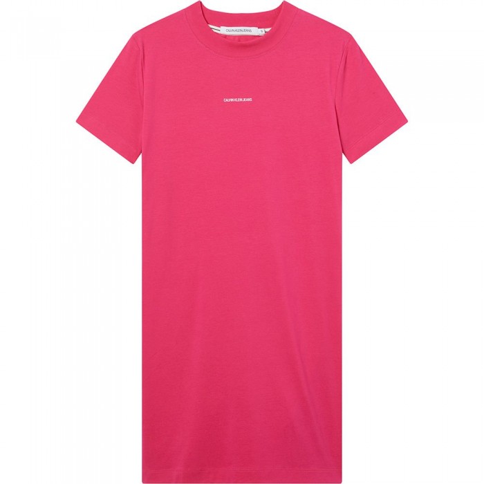 [해외]캘빈클라인 JEANS 짧은 드레스 Micro Branding 137937847 Party Pink