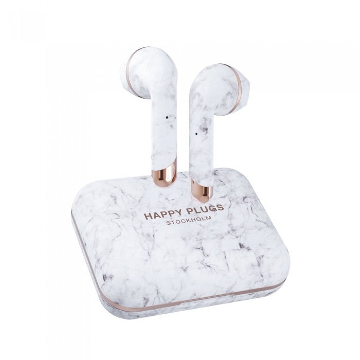 [해외]HAPPY PLUGS Air 1 Plus Earbud True Wireless Headphones White Marble