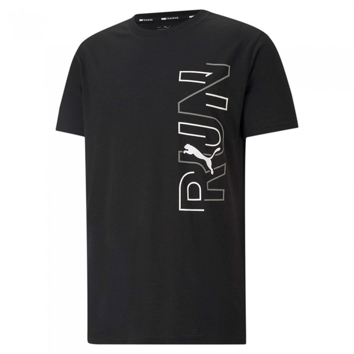 [해외]푸마 퍼포먼스 런닝 Graphic 반팔 티셔츠 6137920275 Puma Black / Run Print