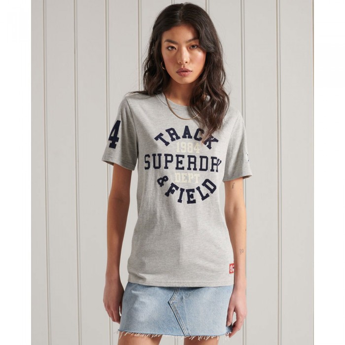 [해외]슈퍼드라이 Collegiate Athletic 반팔 티셔츠 137907754 Grey Marl