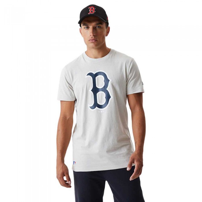 [해외]뉴에라 MLB Seasonal 팀 로고 Boston Red Sox 반팔 티셔츠 137935739 Stone