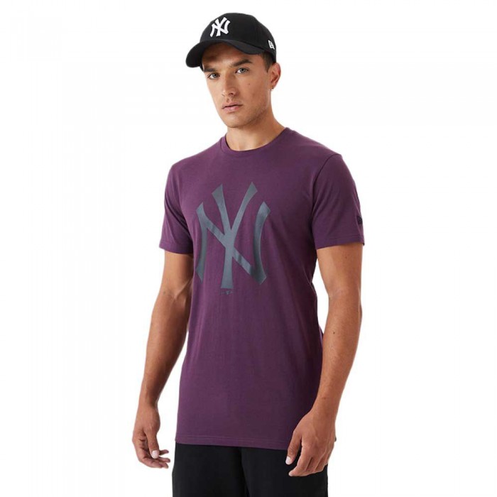 [해외]뉴에라 MLB Seasonal 팀 로고 New York Yankees 반팔 티셔츠 137935743 Damson Purple