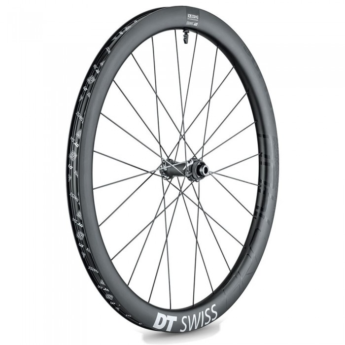 [해외]디티스위스 GRC 1400 Spline 42 650B CL Disc Tubeless 도로 자전거 앞바퀴 1137985070 Black