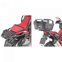 [해외]기비 Monokey/Monolock Honda CRF1100L Africa Twin 탑 케이스 후면 피팅 9137999691 Black