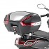 [해외]기비 Monolock/Monokey Kymco Downtown ABS 125I/350I 상단 케이스 후면 장착 9138000028 Black