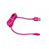[해외]MUVIT USB 케이블 Micro USB 2.1A 1.2 M 4137552674 Fuchsia