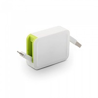 [해외]MUVIT USB 개폐식 케이블 라이트ning MFI 2.4A 0.8 M 4137552743 White / Green