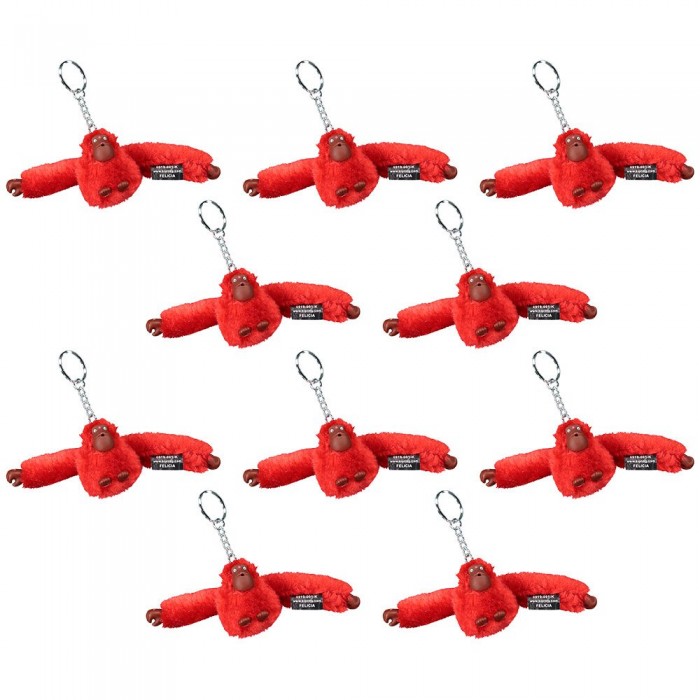 [해외]키플링 Monkey Key Ring 10 Units Cherry Tonal