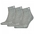 [해외]푸마 Cushioned Quarter 짧은 양말 3 켤레 138005510 Middle Grey Melange