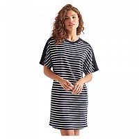 [해외]슈퍼드라이 Cotton Modal 짧은 드레스 137908867 Eclipse Navy Stripe