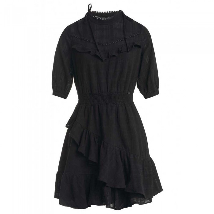 [해외]SALSA JEANS 짧은 드레스 Textured 138010977 Black