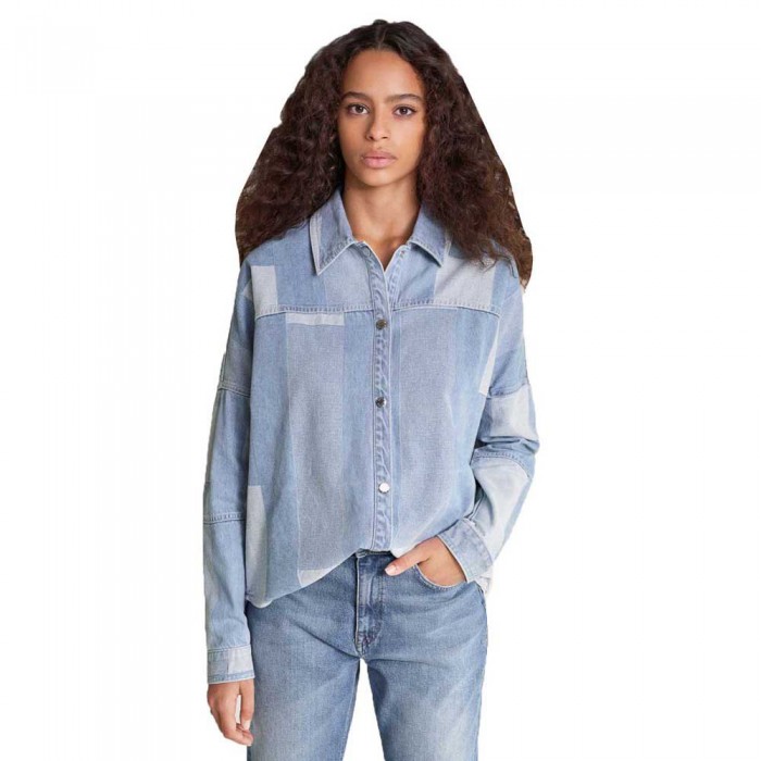 [해외]SALSA JEANS 긴 소매 셔츠 Mixed Colours Denim 138010889 Blue