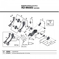 [해외]시마노 XTR RD-M9000 Pulley 1137973674 Silver