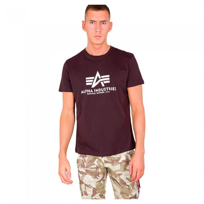 [해외]알파 인더스트리 Basic 반팔 티셔츠 138019455 Deep Maroon