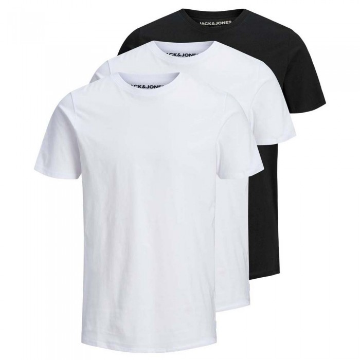 [해외]잭앤존스 Organic Basic 3 Pack 반팔 티셔츠 138024757 Black / Pack 2 White / 1 Black