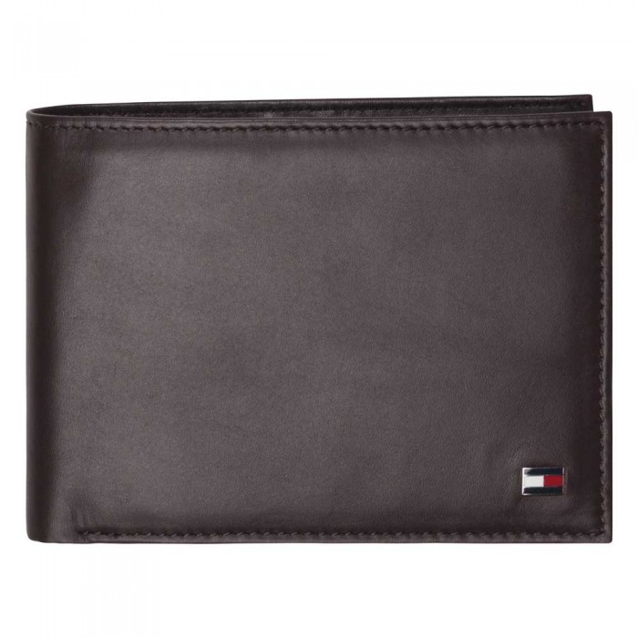 [해외]타미힐피거 지갑 Eton Flap And Coin 포켓 Leather 137716531 Brown