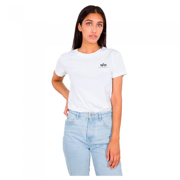 [해외]알파 인더스트리 Basic Small 로고 반팔 티셔츠 138022473 White