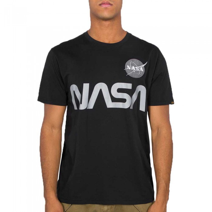 [해외]알파 인더스트리 NASA Reflective 반팔 티셔츠 138021912 Black