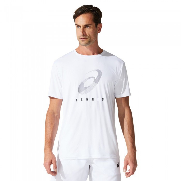 [해외]아식스 Court Spiral 반팔 티셔츠 12137910029 Brilliant White