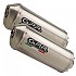 [해외]GPR EXHAUST SYSTEMS Satinox 더블 VTR 1000 SP1 RC51 00-01 승인된 머플러 9138016037 Silver / Silver