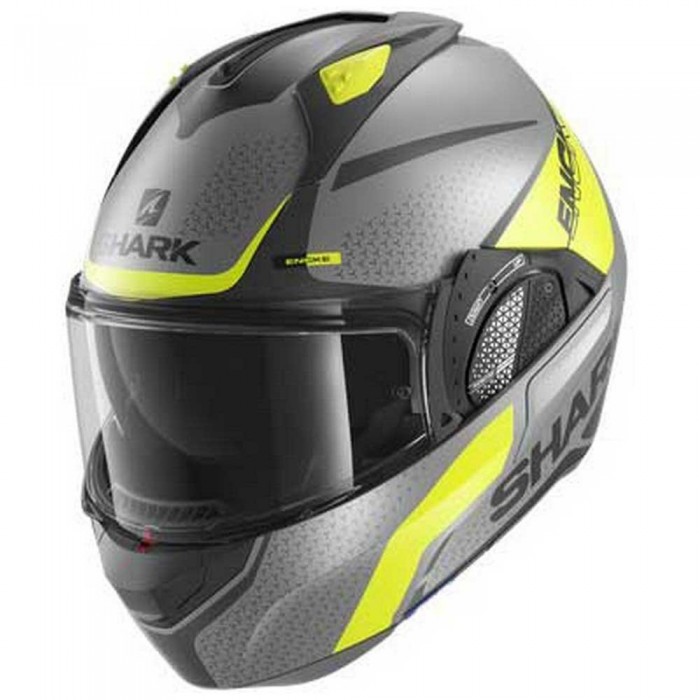 [해외]샤크 Evo GT Encke 모듈형 헬멧 9137761216 Matte Anthracite / Yellow / Black