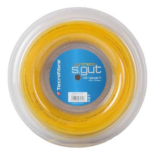 [해외]테크니화이버 테니스 릴 스트링 Synthetic Gut 200 M 1250684 Yellow