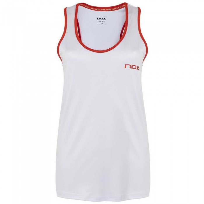 [해외]NOX Team Sleeveless T-Shirt 12138014541 White / Red