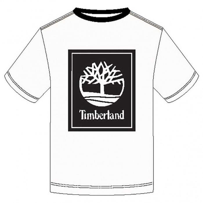 [해외]팀버랜드 Stack 로고 Regular 반팔 티셔츠 137628728 White / Black